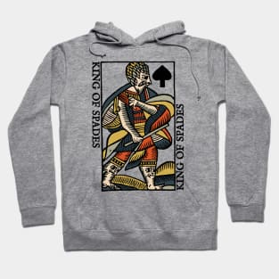 Original Standard Character of Playing Card King of Spades Hoodie